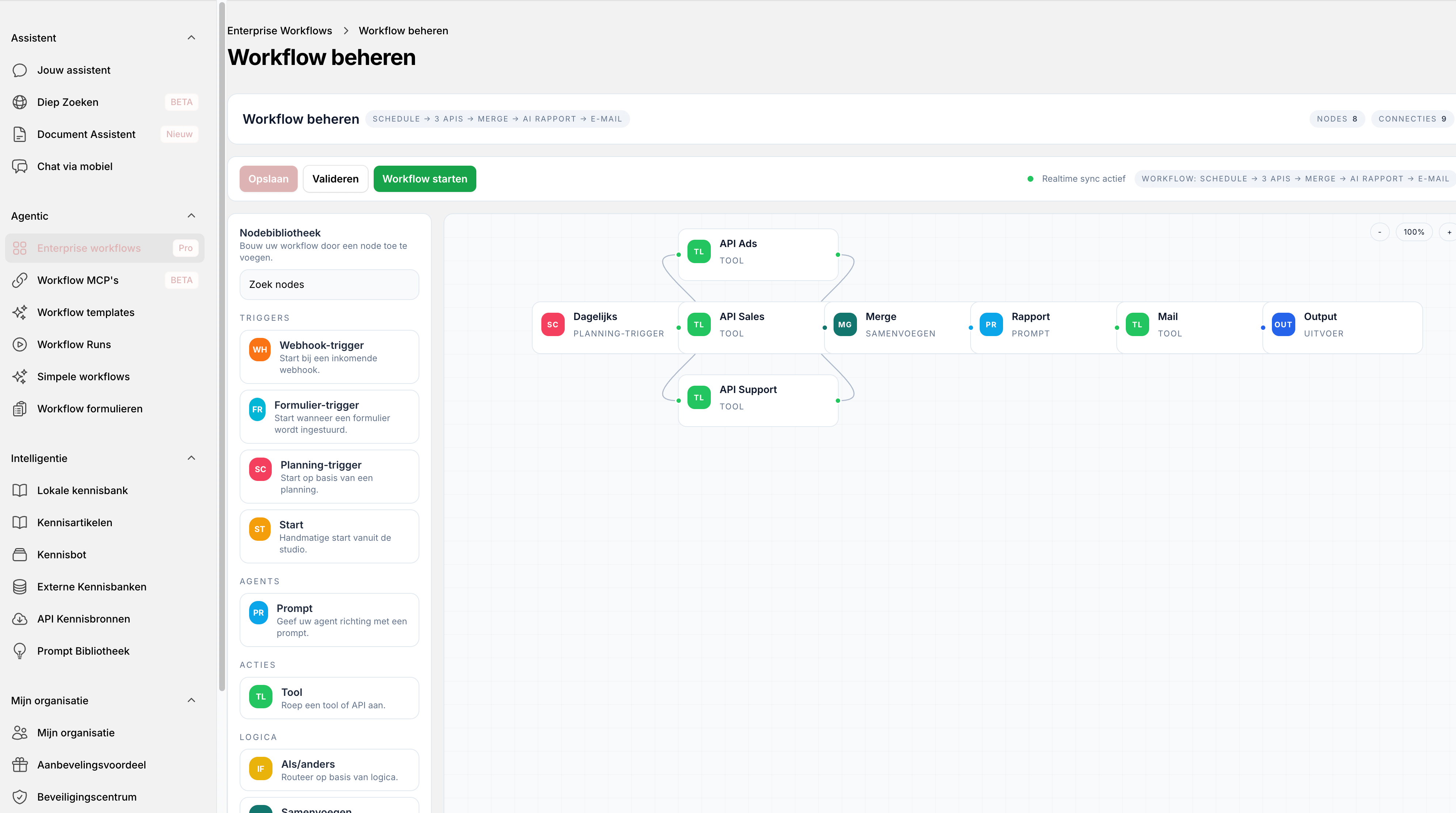 IntraGPT Agentic Workflows builder voor enterprise automatisering